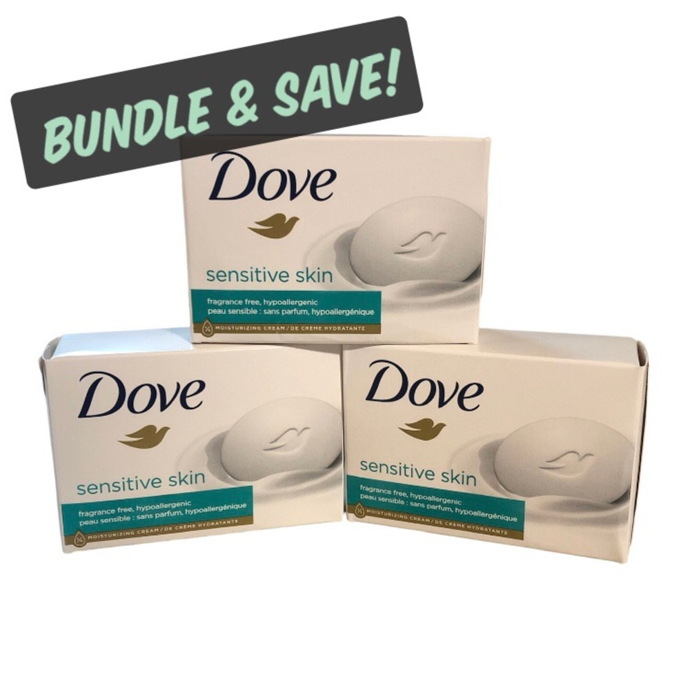 Dove 3-Pack Bar Soap for Sensitive Skin